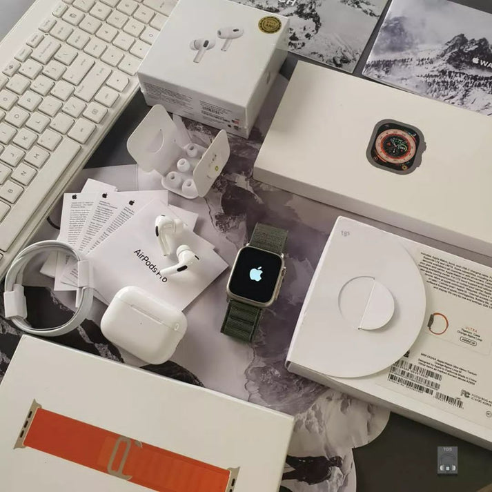 Apple Logo Watch Ultra & Airpods PRO Gen 2