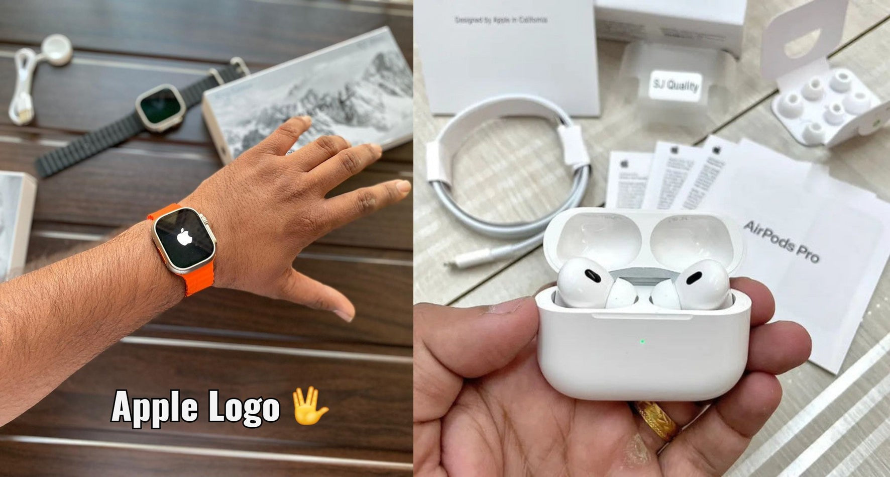 Apple Logo Watch Ultra & Airpods PRO Gen 2